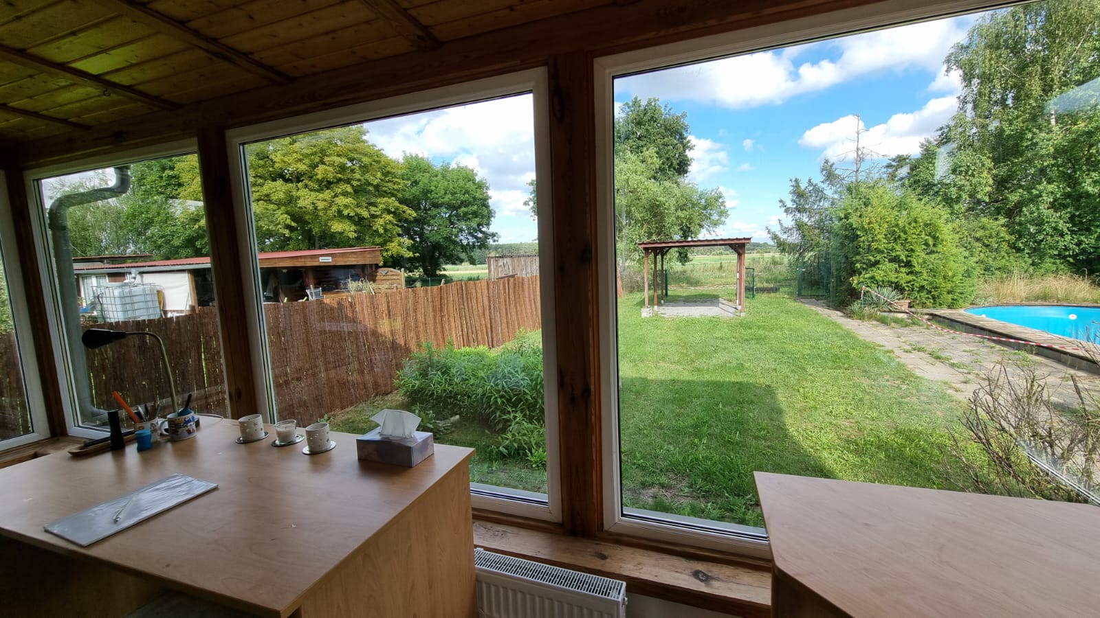 Aussicht in den Garten